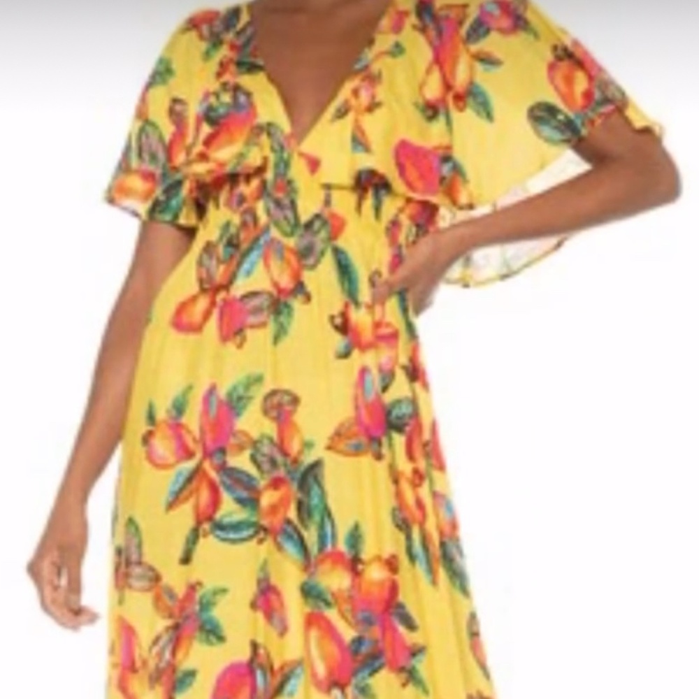 Farm Rio Maxi Dress Size M - Summer Resort Vibes